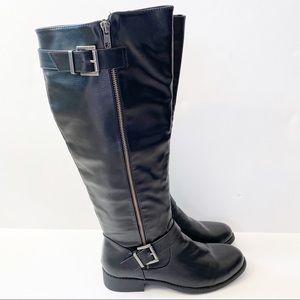 mia cascaded buckle boot